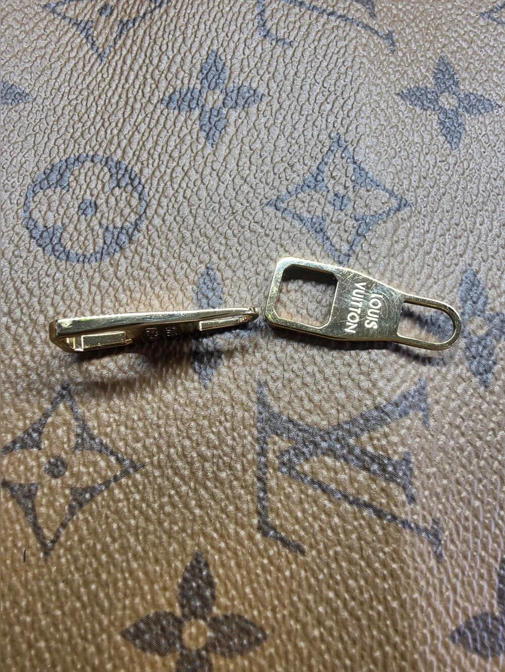 Louis Vuitton Gold-Tone Zipper Pulls Set Of Two